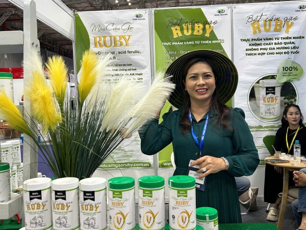 Bột Cám Gạo Ruby đã có mặt tại Hội chợ hàng Việt Nam tiêu biểu Xuất khẩu năm 2025